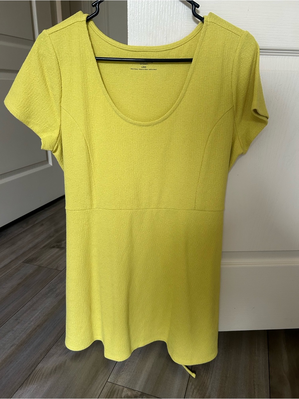 Motherhood Maternity Scoop Neck Short Sleeve Tee - Lemon Yellow